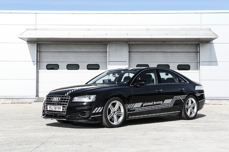 ‘아우디 A8’으로 자율주행차.(사진=아우디 코리아)