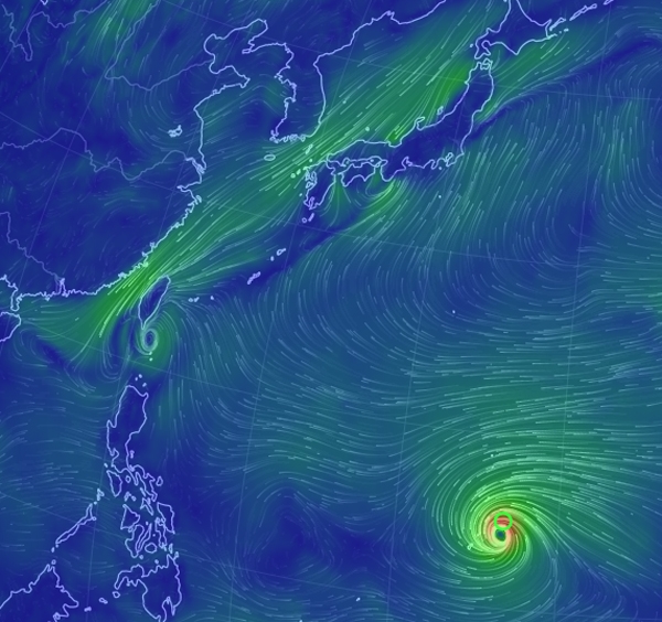 제22호 발생 태풍 망쿳, 태평양 서...위도 14.3, 경도 146.5 북서진중