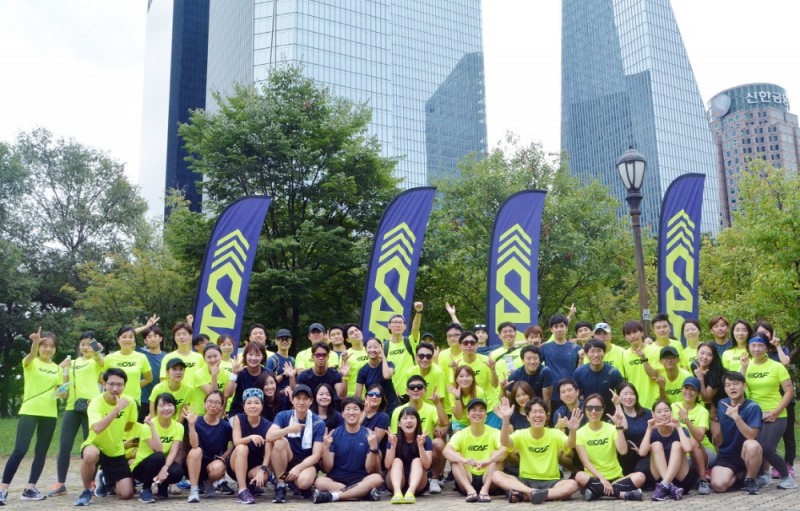 르까프 러닝클래스 투어 서울 기념 사진. (사진= 르까프)