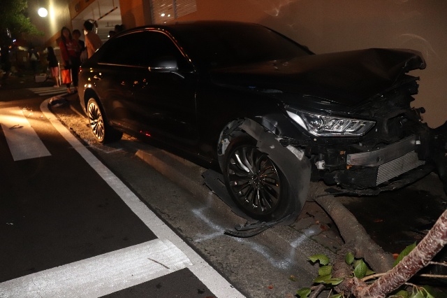 가해차량.(사진제공=부산경찰청)