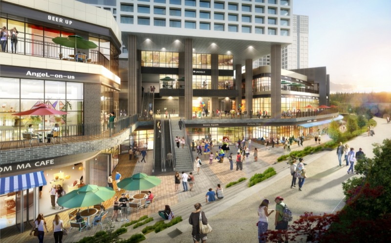 파라곤 스퀘어 상가 투시도.(사진=동양건설산업)