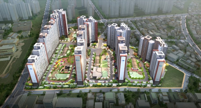 광주 계림3차 두산위브 조감도.(사진=두산건설)