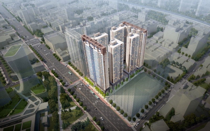 안양 KCC스위첸 아파텔 조감도.(사진=KCC건설)