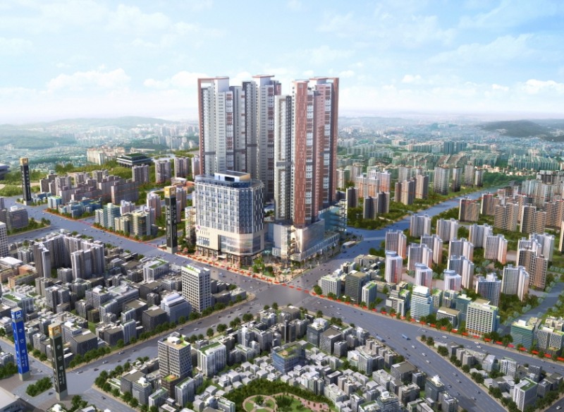 인천 미추홀 꿈에그린 조감도.(사진=한화건설)