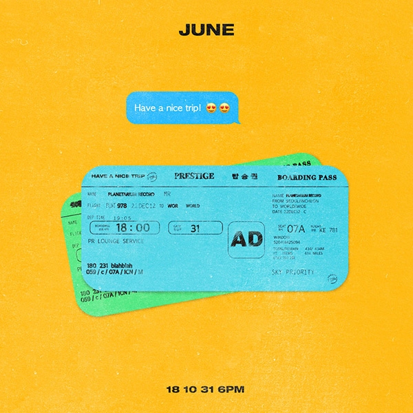 플라네타리움 레코드 준(June), 두 번째 싱글 'HAVE A NICE TRIP!' 31일 발매