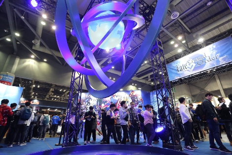 지난 3일 실시한 FGO 서비스 1주년 행사 모습. (사진=넷마블)