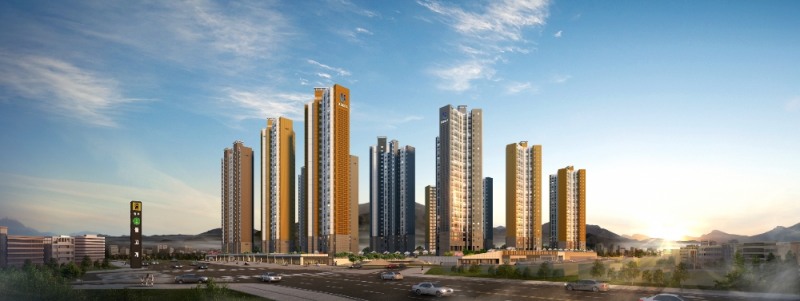 반도건설, 광주 남구 반도유보라 투시도.(사진=반도건설)