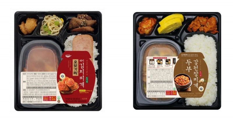 세븐일레븐, '오모가리 돼지김치찌개·두부 강된장찌개' 도시락 출시