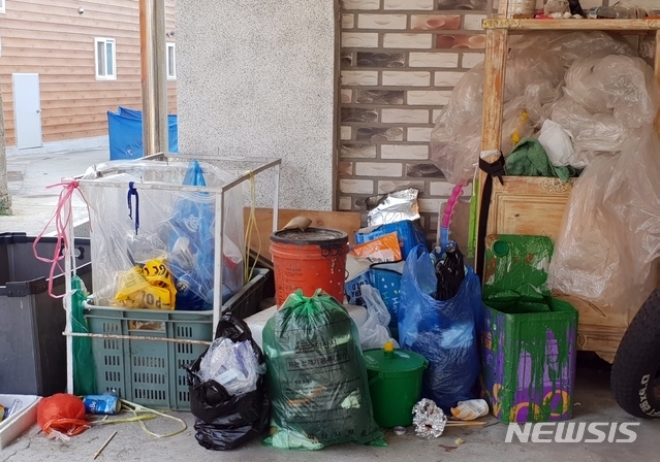 23일 전북 익산시 남중동의 한 주택가에 숨진 채 버려진 신생아가 발견된 장소 (사진=뉴시스)