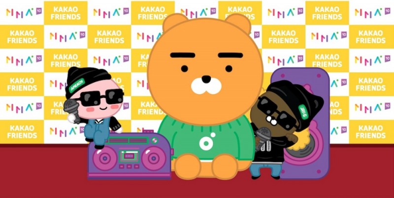 카카오프렌즈, 2018 멜론뮤직어워드 공식 파트너 선정 및 현장 프로모션 실시