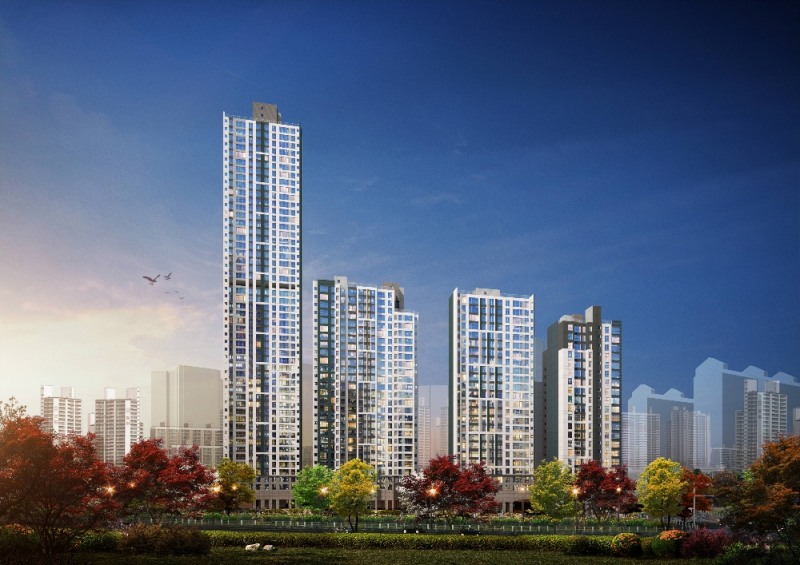 수지 스카아뷰 푸르지오 투시도. (사진=대우건설)