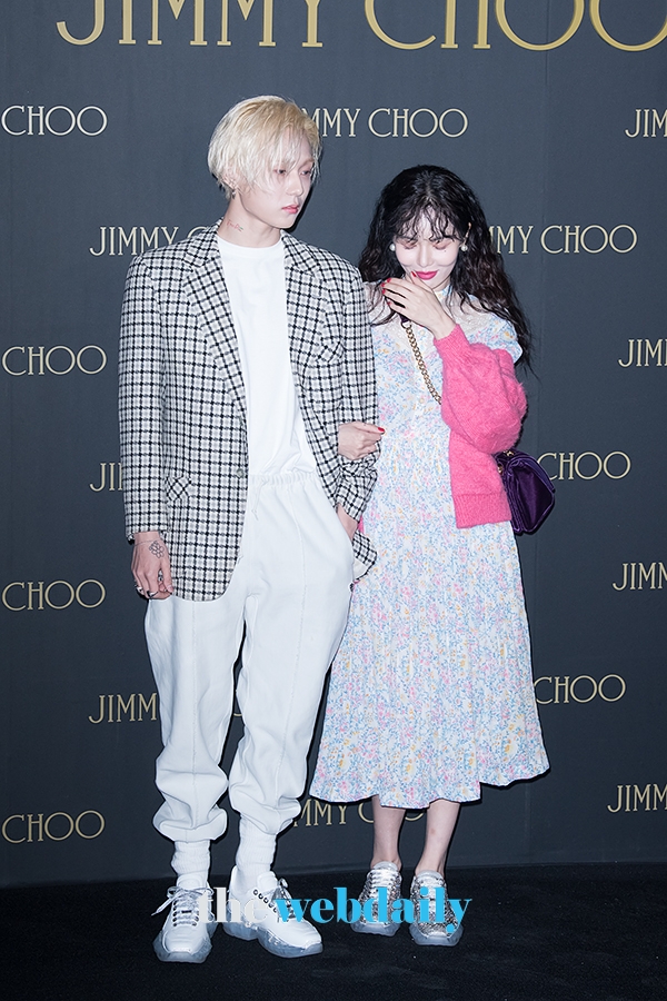 이던-현아, 지미추 런칭 포토월 행사