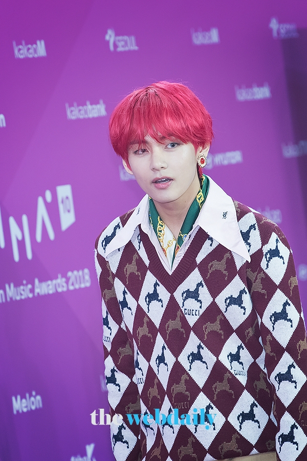 방탄소년단(BTS) 뷔, ‘2018 멜론 뮤직 어워드’레드카펫 행사