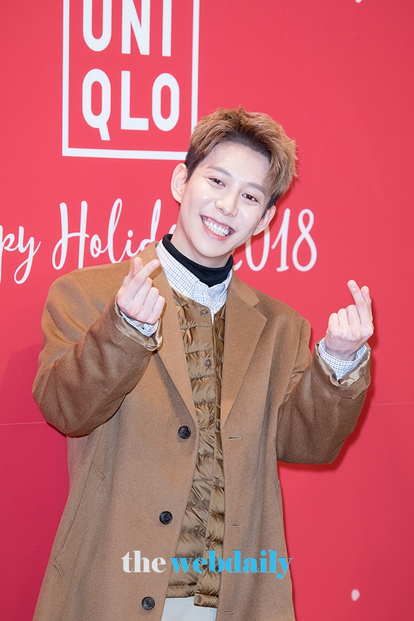 박경, '유니클로 홀리데이' 이벤트 포토월 행사