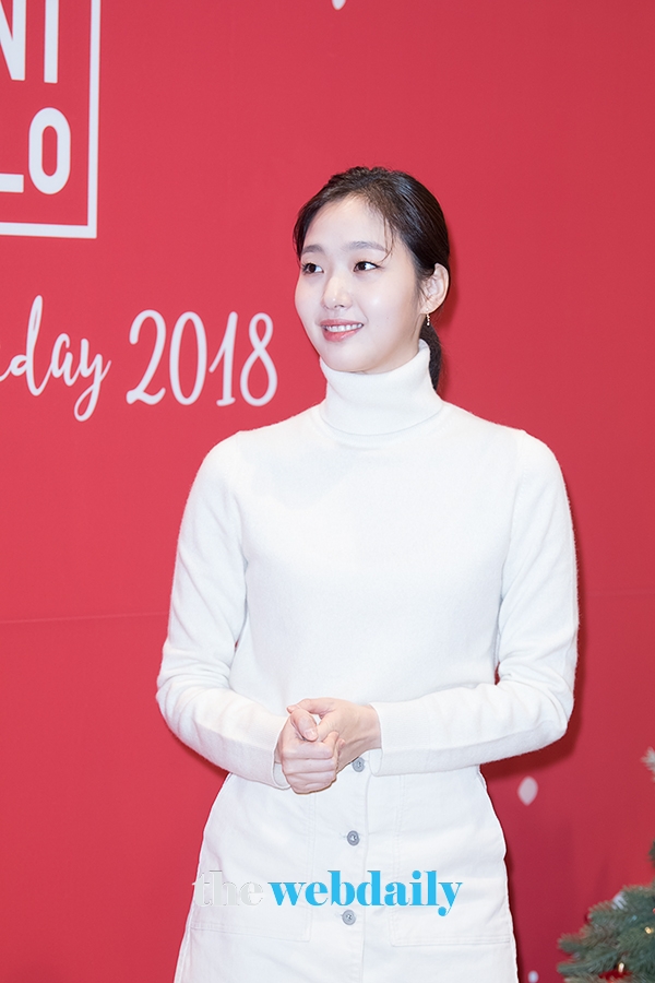 김고은, '유니클로 홀리데이' 이벤트 포토월 행사