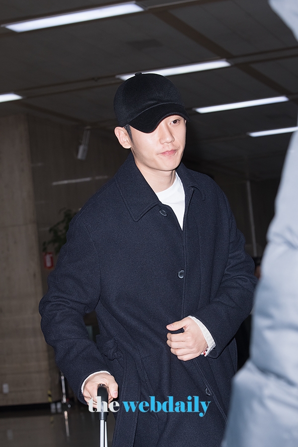 정해인, 김포국제공항 입국 현장