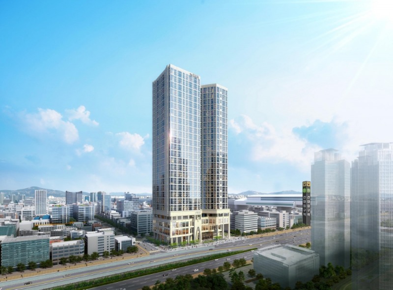 더 라움 펜트하우스 투시도.(사진=호반건설)