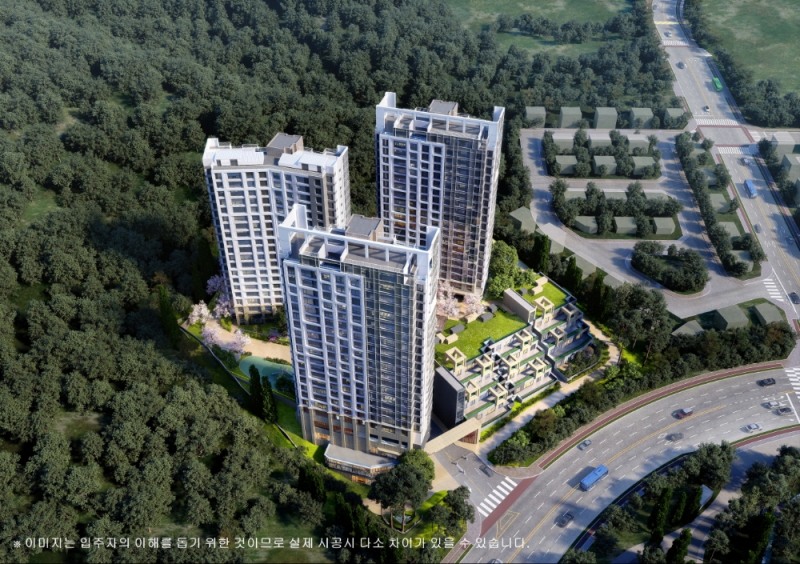 힐스테이트 판교 엘포레 조감도.(사진=현대건설)