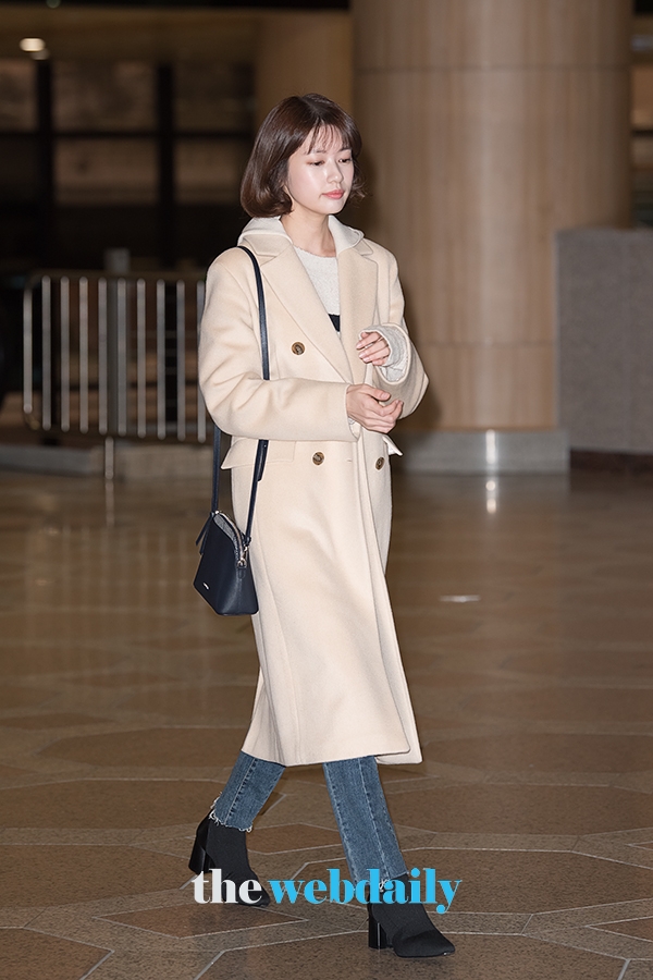 정소민, 김포국제공항 출국 현장