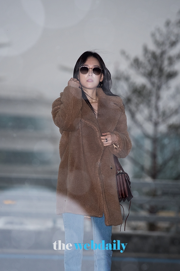 서현진, 인천국제공항 출국 현장