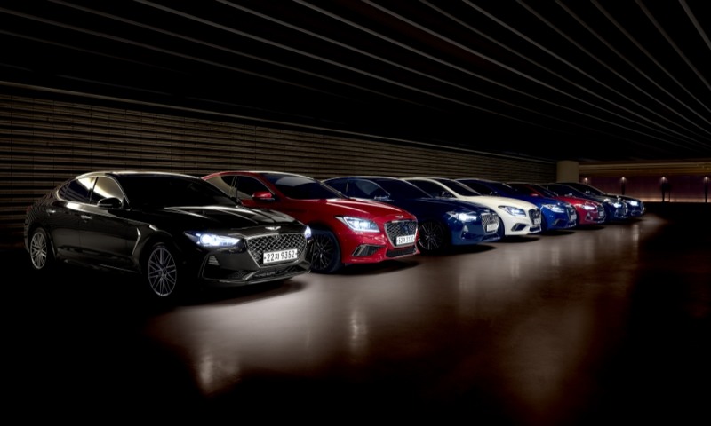 제네시스 ‘G70’, ‘G80’, ‘G80 스포츠’.(사진=현대자동차)