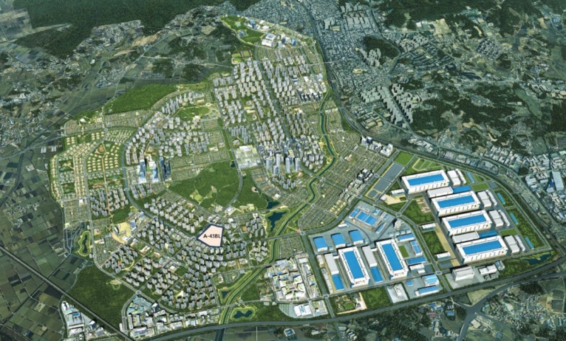 평택 고덕 국제화계획지구 조감도.(사진=호반건설)