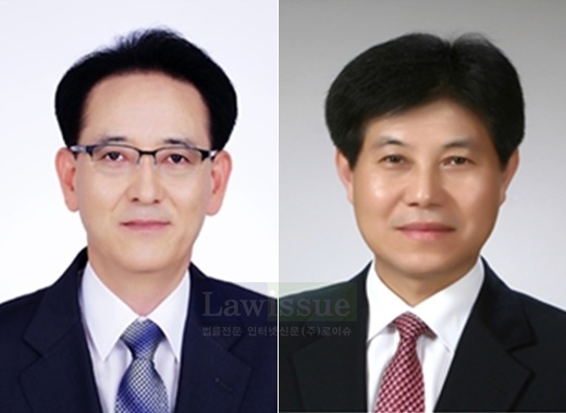 (사진왼쪽부터) 신영식 상임위원, 김 철 사무처장.(사진제공=부산시선거관리위원회)