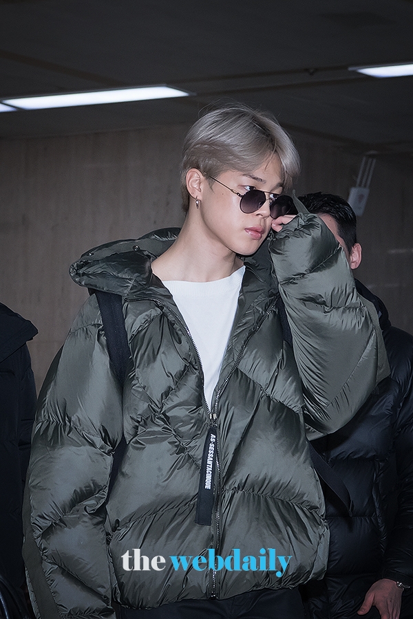 방탄소년단(BTS) 지민, 김포국제공항 입국 현장