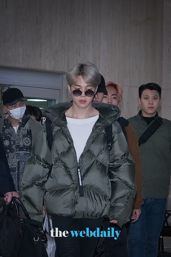 방탄소년단(BTS) 지민, 김포국제공항 입국 현장