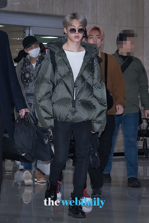 방탄소년단(BTS) 지민, 김포국제공항 입국 현장