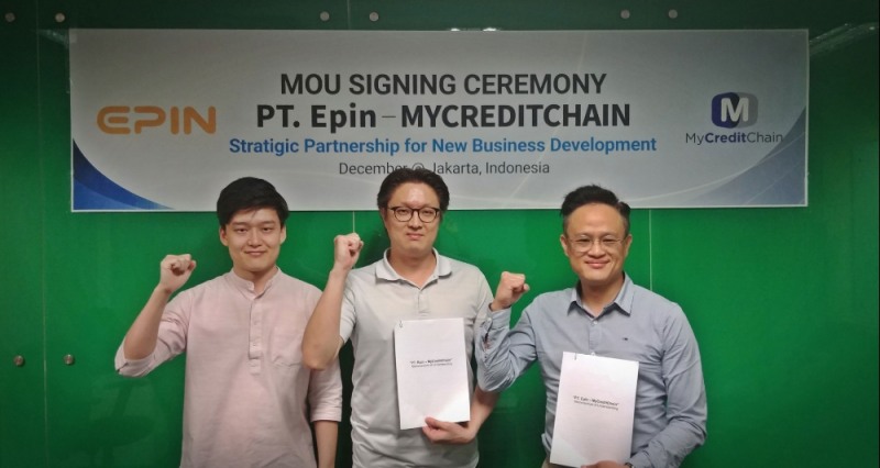 마이크레딧체인-인도플레이닷컴, 양해각서 체결