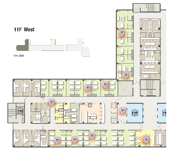 대시보드를 통해 이동형 인퓨전 펌프의 현재 위치와 정상 작동 여부를 확인할 수 있다. (사진=서울아산병원)