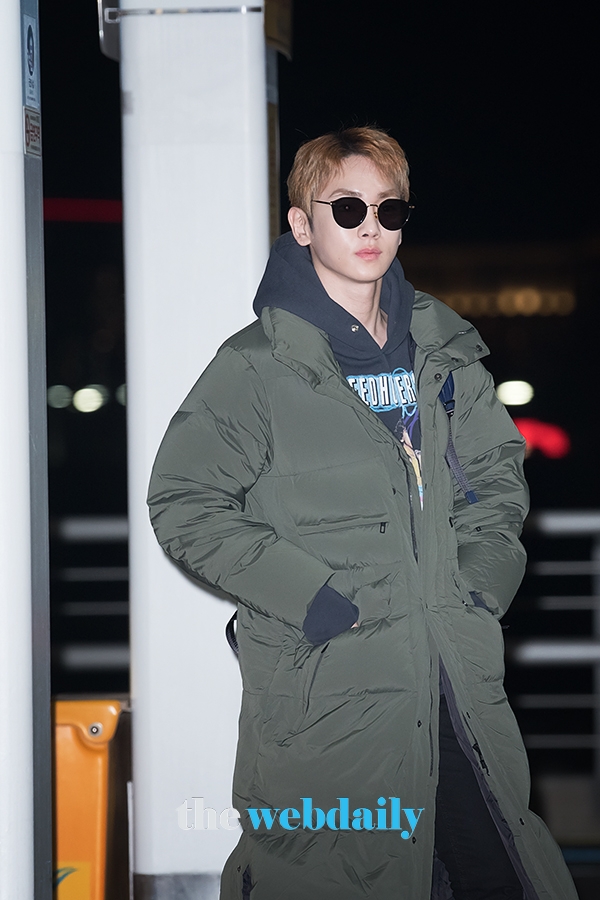 샤이니 키, 인천국제공항 출국 현장