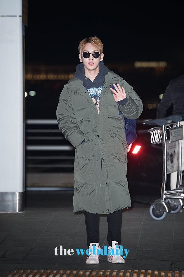 샤이니 키, 인천국제공항 출국 현장