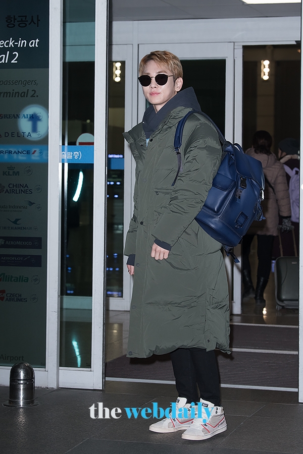 샤이니 키, 인천국제공항 출국 현장