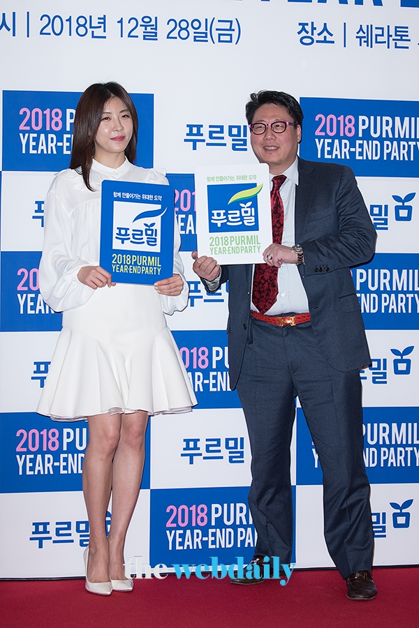 하지원-신동환, 푸르밀 행사 현장