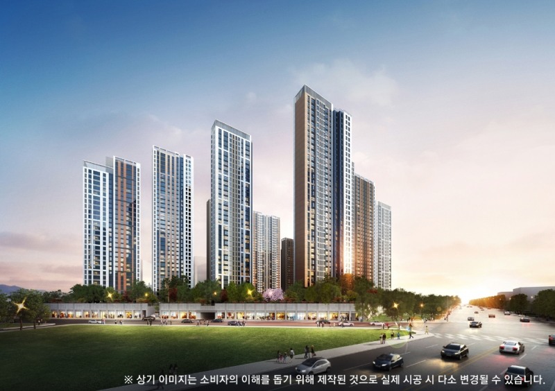 남산자이하늘채 투시도.(사진=GS건설)