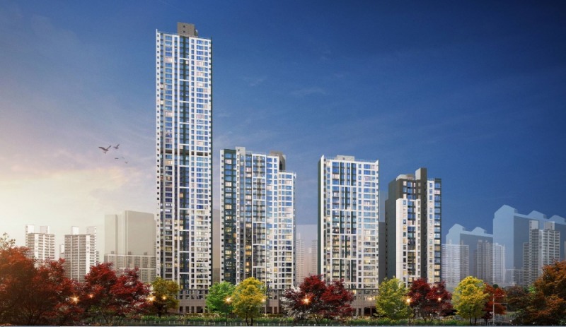 수지 스카아뷰 푸르지오 투시도. (사진=대우건설)