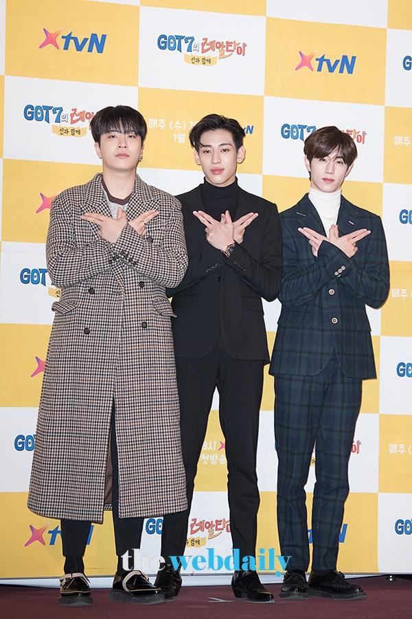 갓세븐(GOT7) 영재-뱀뱀-마크, XtvN 'GOT7의 레알타이' 제작발표회 현장