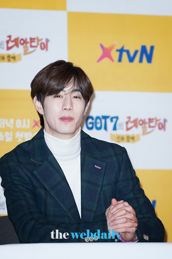 갓세븐(GOT7) 마크, XtvN 'GOT7의 레알타이' 제작발표회 현장