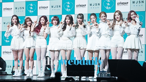 우주소녀, 새 미니앨범 '우주 스테이(WJ STAY)?' 쇼케이스 현장