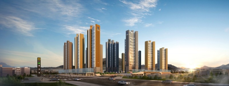 광주 남구 반도유보라 투시도.(사진=반도건설)