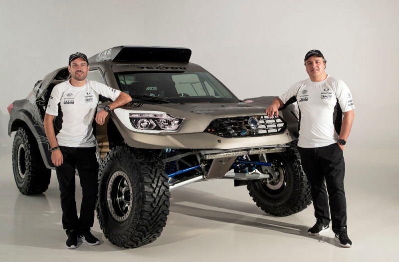 2019 다카르 랠리(Dakar Rally) 포디움 개막식에서의 쌍용자동차 렉스턴 DKR의 모습.(사진=쌍용자동차)