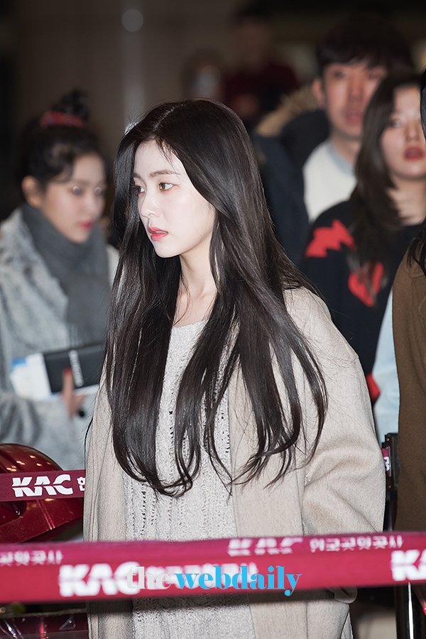 레드벨벳 아이린, 김포국제공항 출국 현장