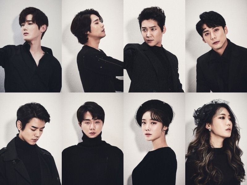 '좌측상단부터 시계방향으로 유승현, 김지철, 박한근, 주민진, 하현지, 김히어라, 유현석, 김지휘'