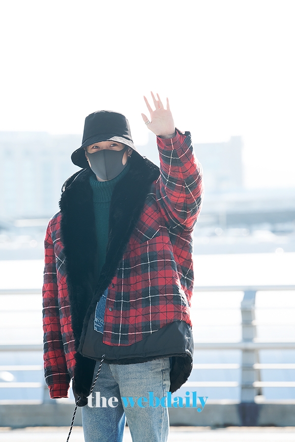 샤이니 태민, 인천국제공항 출국 현장