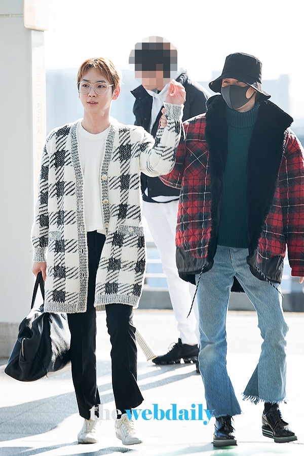 샤이니 키-태민, 인천국제공항 출국 현장