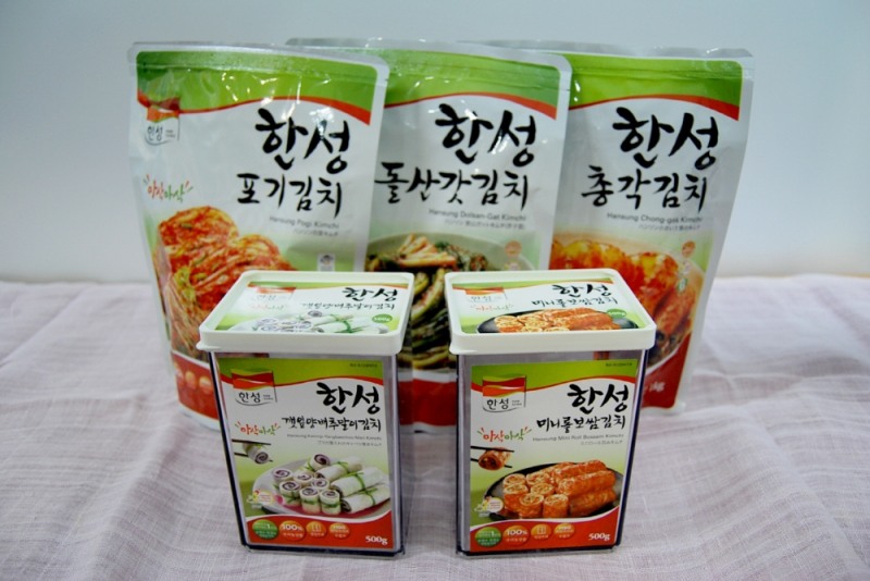 김치 제품들. (사진=한성식품) 