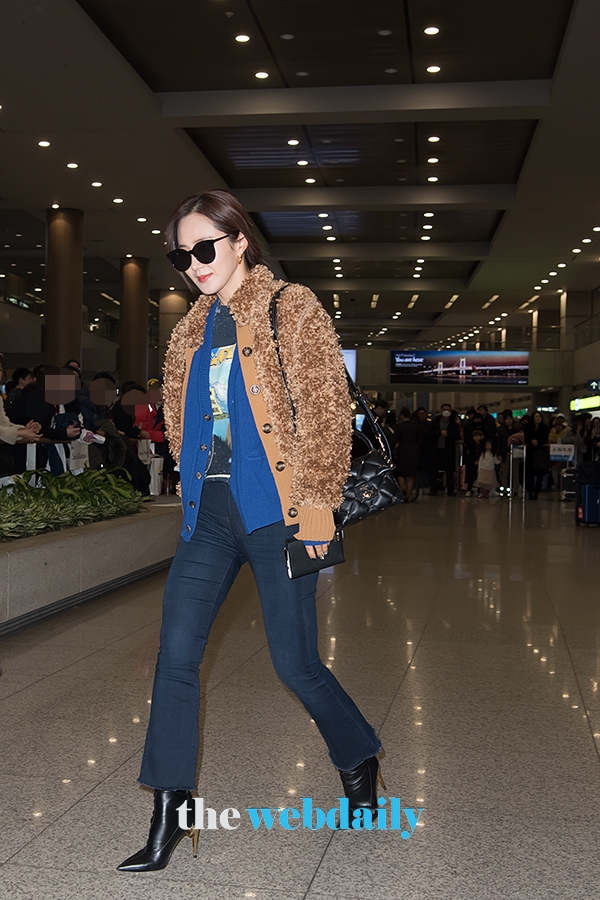 소녀시대 유리, 인천국제공항 입국 현장