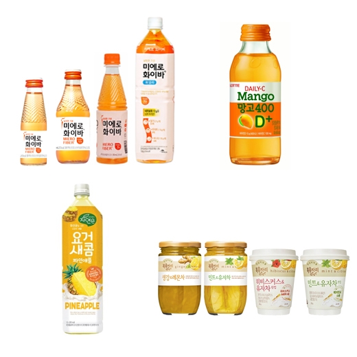 2019년 식음료 유행 컬러 '햇빛 색' 제품 눈길